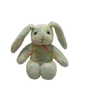 Fiesta 8" Rainbow Tie Dyed Bean Bag Kohair Bunny Rabbit Floppy Ears Plush Toy